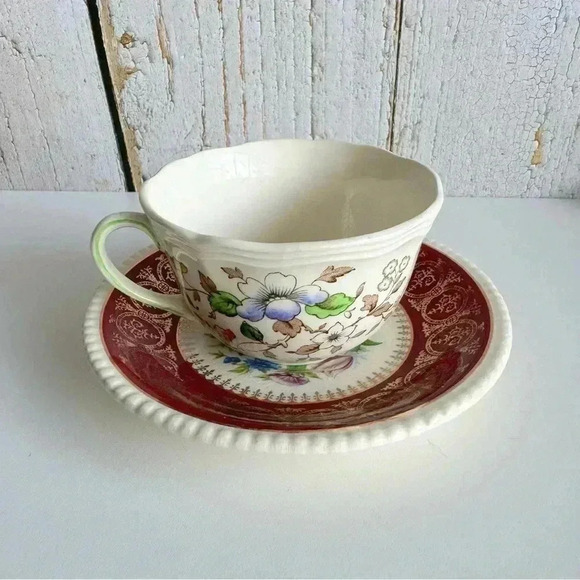 Vintage made in England bone china teacup &  saucer mixed set - Picture 3 of 8